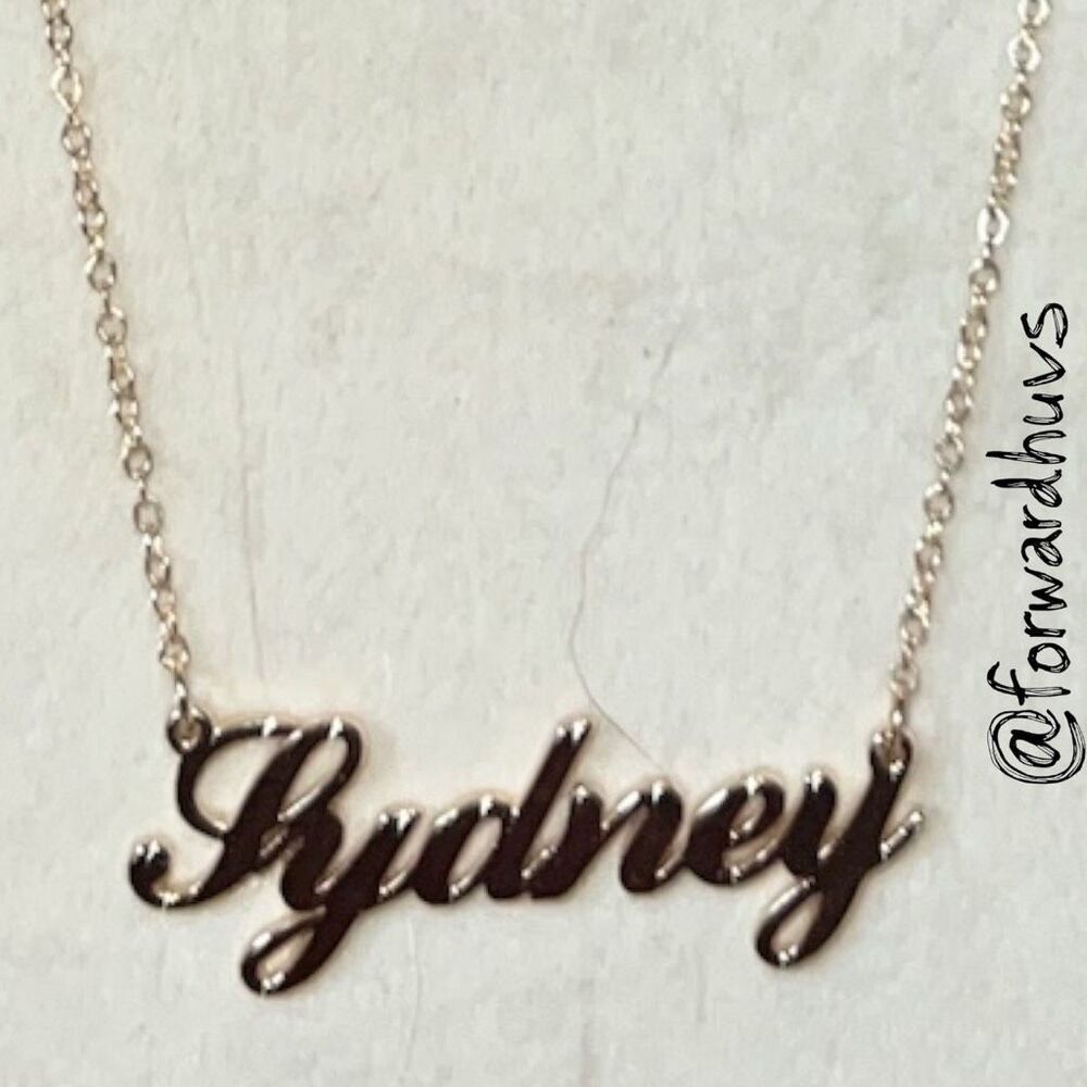 Bundle Sale 3 for $15 | “Sydney” Nameplate Necklace – 18” Chain with Extension